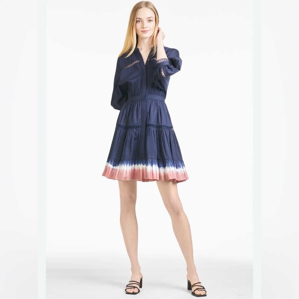 Sachin & Babi Piper Dress Womens Size XL Midnight Blue Summer Occasion